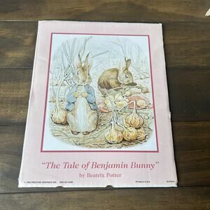 The Tale of Benjamin Bunny Art Print Beatrix Potter 1995 8x10 Nursery Decor